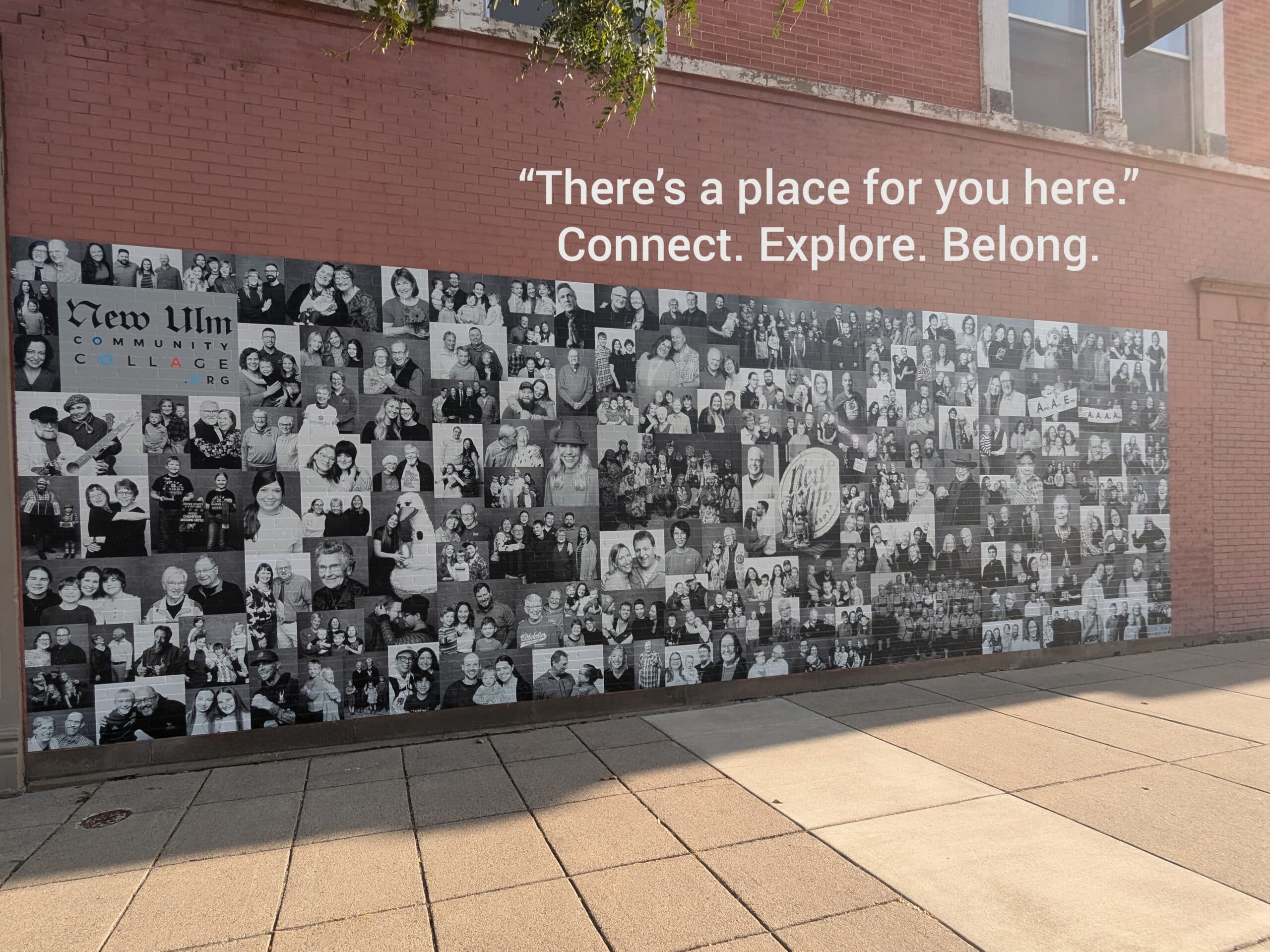 Community Collage With Text Overlay