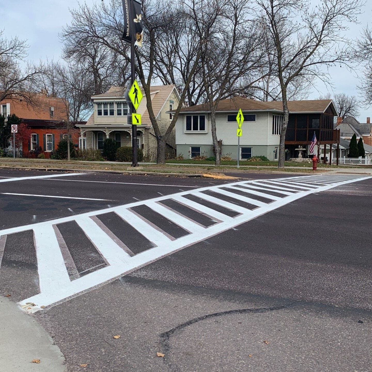 Zebra Crosswalk Paint on Street